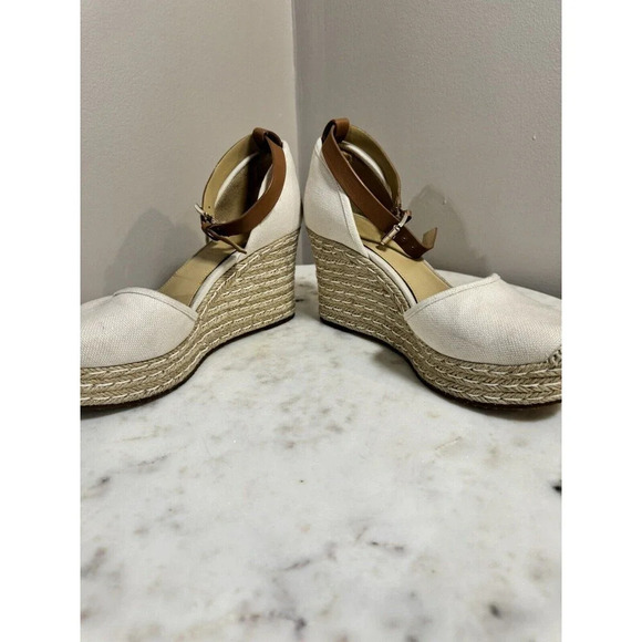 MICHAEL Michael Kors Kendrick Wedge Espadrilles, Light Cream, 7M EUC - Picture 3 of 6